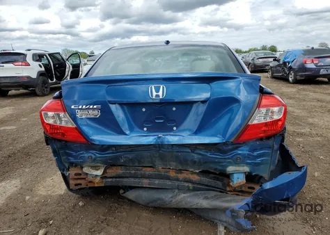 2012 Honda Civic Exl из США, поврежденный, VIN 19XFB2F95CE077092